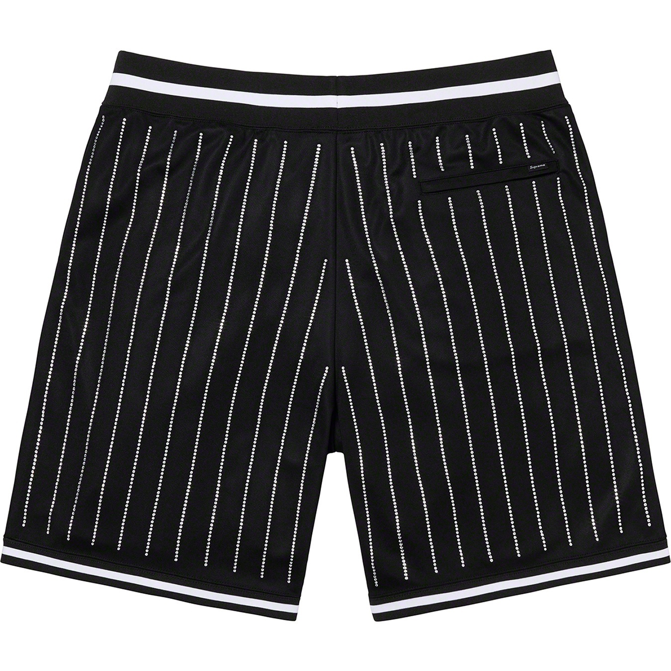 Rhinestone Stripe Basketball Short view 6